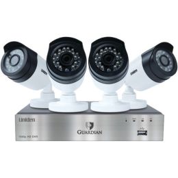 Uniden Guardian 1080p Dvr With Outdoor Bullet Cameras (4-channel 4 Cameras)