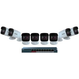 Uniden 8-camera 1080p Outdoor Security Cloud System With 9-port Poe Switch