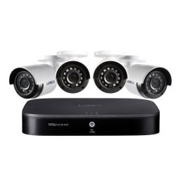Lorex 1080p Full Hd 8-channel Security System With 1 Tb Dvr And Four 1080p Night Vision Bullet Cameras With Smart Home Voice Control