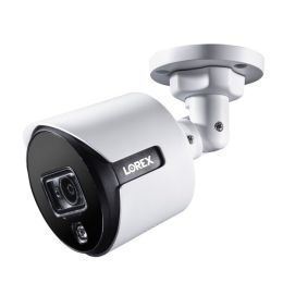 Lorex 4k Ultra Hd Analog Active Deterrence Add-on Security Bullet Camera With Color Night Vision