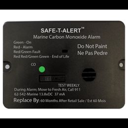 Safe-T-Alert 62 Series Carbon Monoxide Alarm w/Relay - 12V - 62-542-R-Marine - Flush Mount - Black