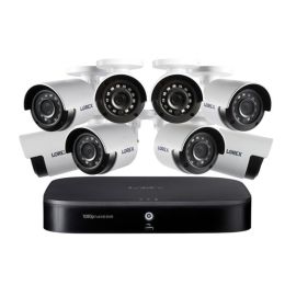 Lorex DP181-82NAE 1080p Full HD 8-Channel Security System with 1 TB DVR and Eight 1080p Night Vision Bullet Cameras with Smart Home Voice Control