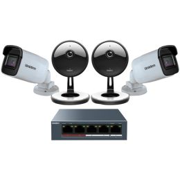 Uniden UC4202 4-Camera 1080p Indoor/Outdoor Security Cloud System with 5-Port PoE Switch