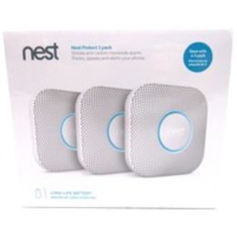 Nest S3006WBUS Protect Battery-Powered Smoke and Carbon Monoxide Alarm - 3-Pack - White